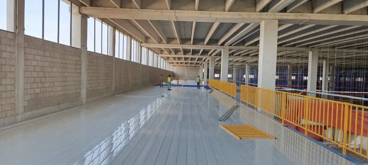 Custom 500 sqm heavy duty mezzanine floor for warehouse storage